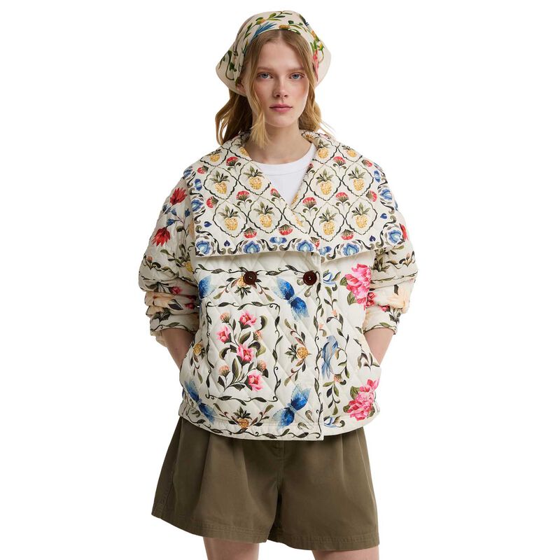 Barbour x FARM Rio Azelia Quilted Jacket image number 0